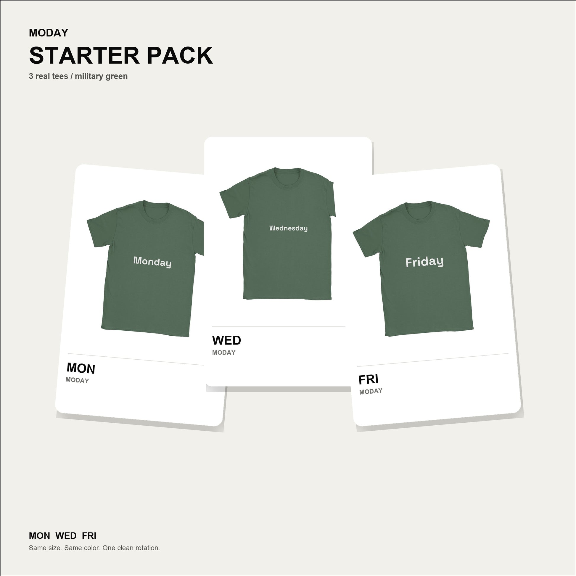 moday-starter-pack-en-spacegrotesk bundle hero ミリタリーグリーン