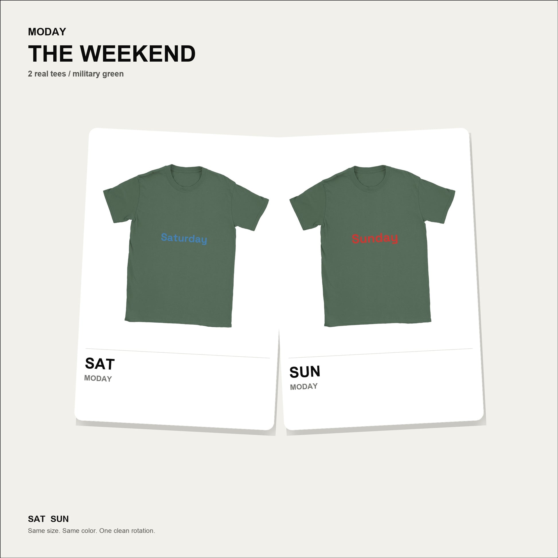 moday-the-weekend-en-spacegrotesk bundle hero ミリタリーグリーン
