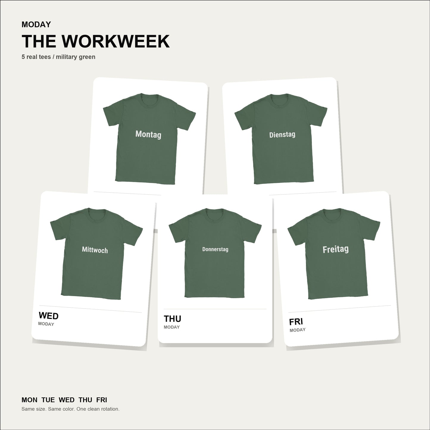 moday-the-workweek-de-robotocond bundle hero ミリタリーグリーン