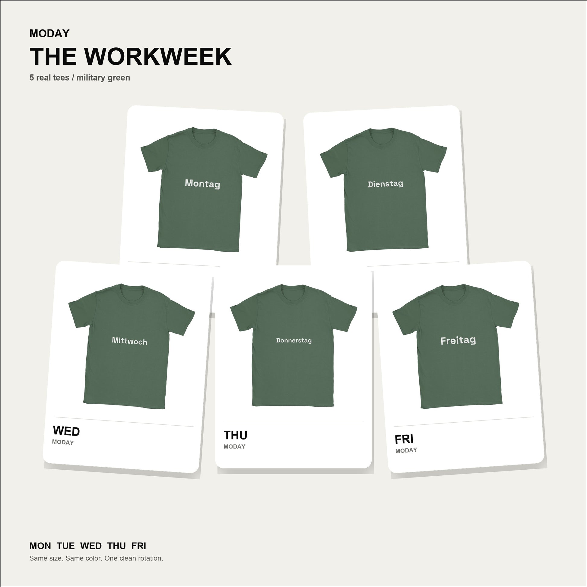 moday-the-workweek-de-spacegrotesk bundle hero ミリタリーグリーン