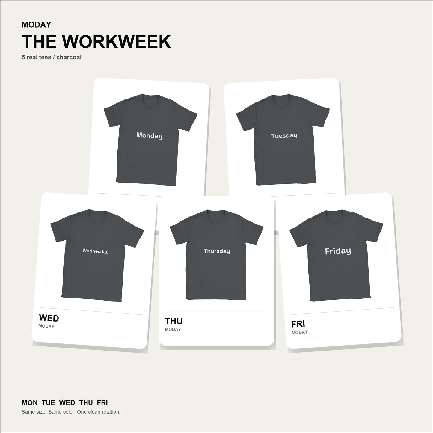 moday-the-workweek-en-spacegrotesk bundle hero チャコールグレー