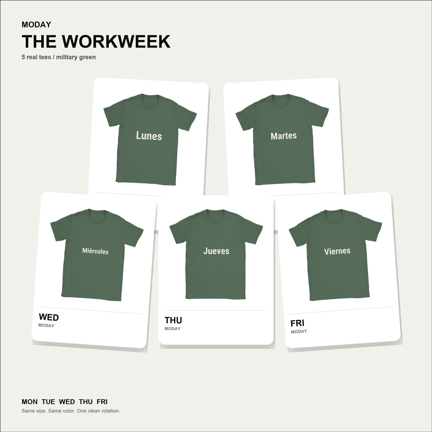 moday-the-workweek-es-robotocond bundle hero ミリタリーグリーン