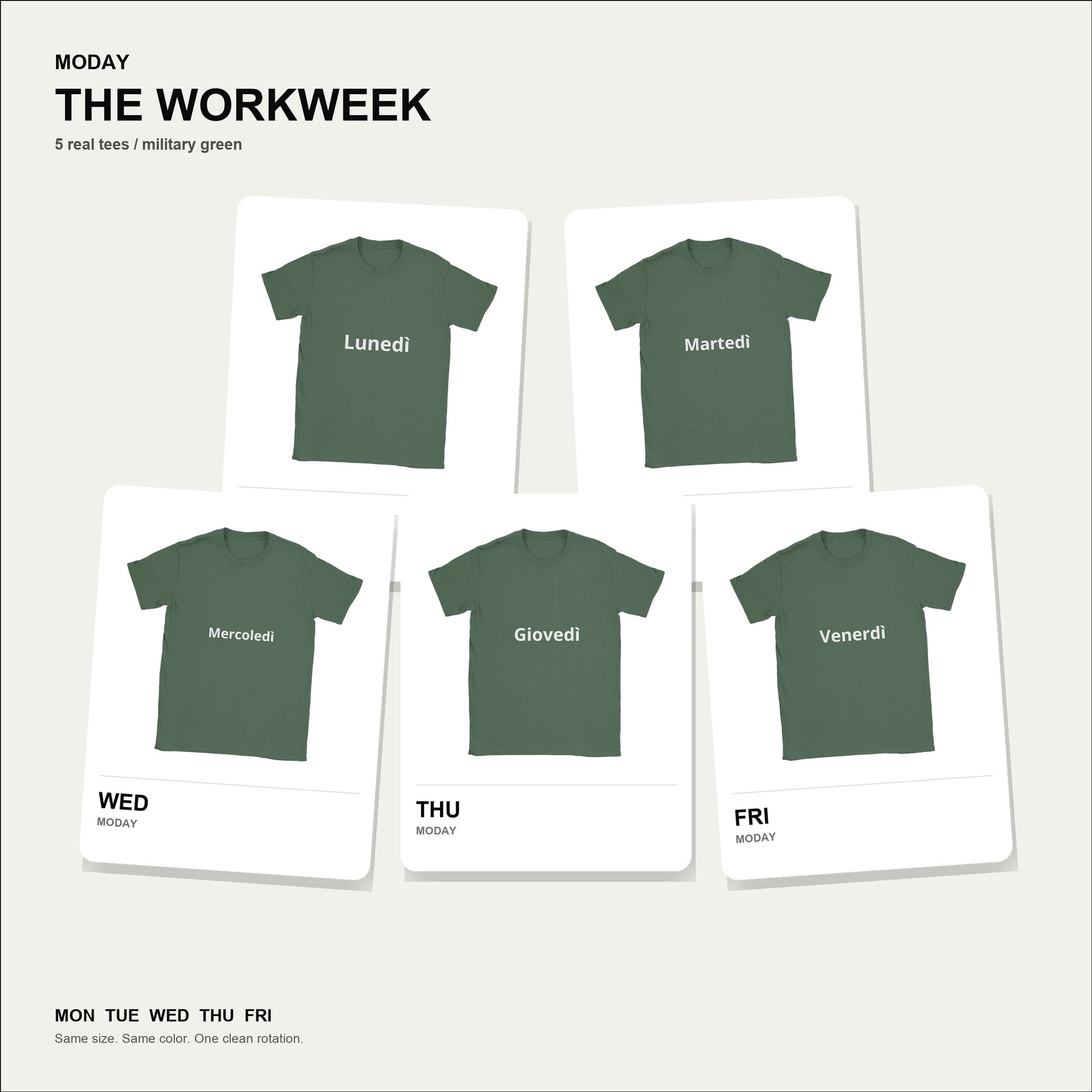 moday-the-workweek-it-notosans_latin bundle hero ミリタリーグリーン