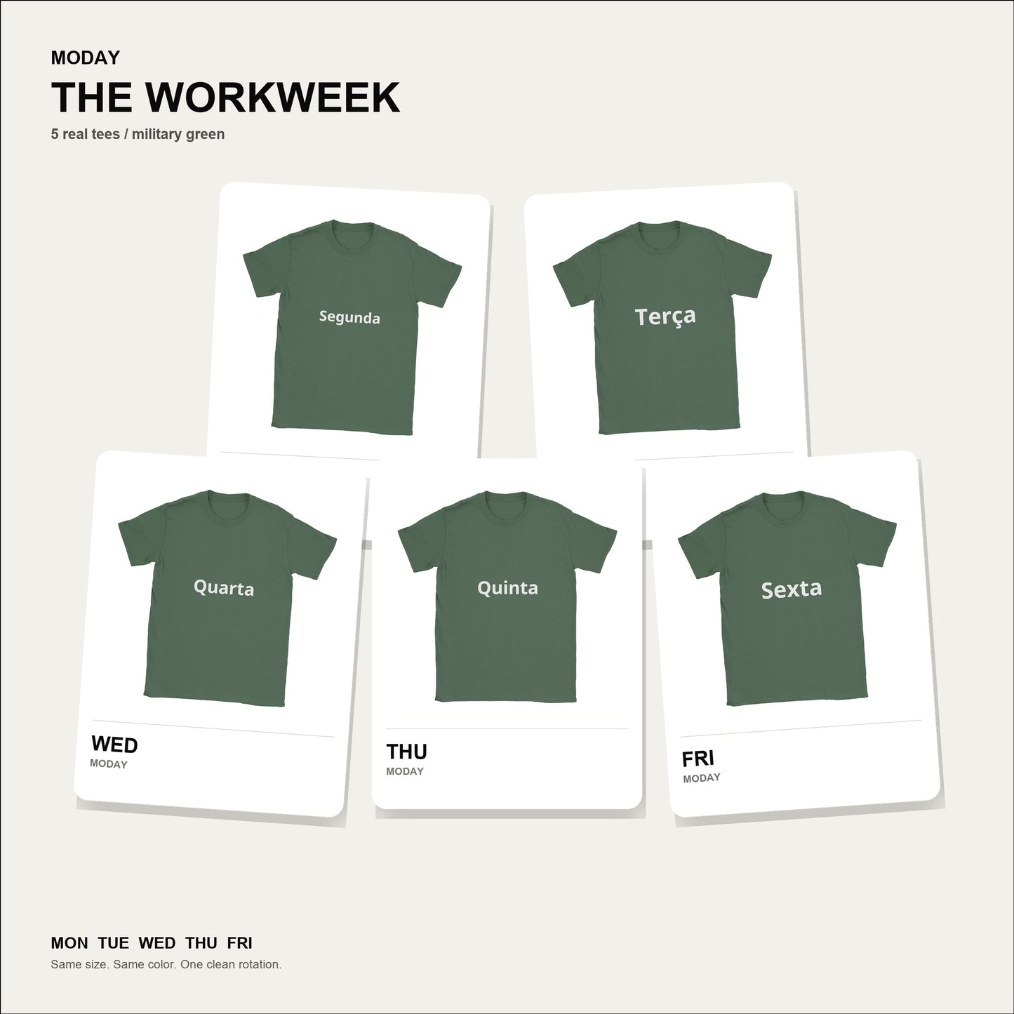 moday-the-workweek-pt-notosans_latin bundle hero ミリタリーグリーン