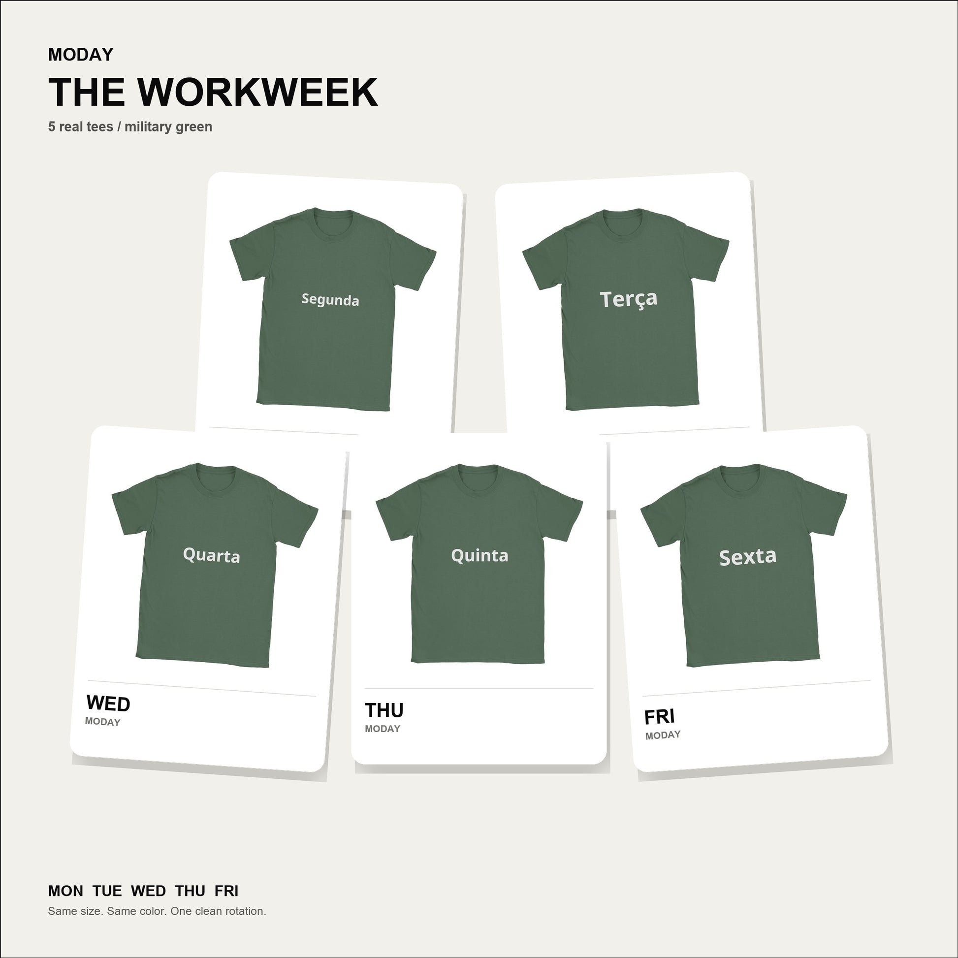 moday-the-workweek-pt-notosans_latin bundle hero ミリタリーグリーン